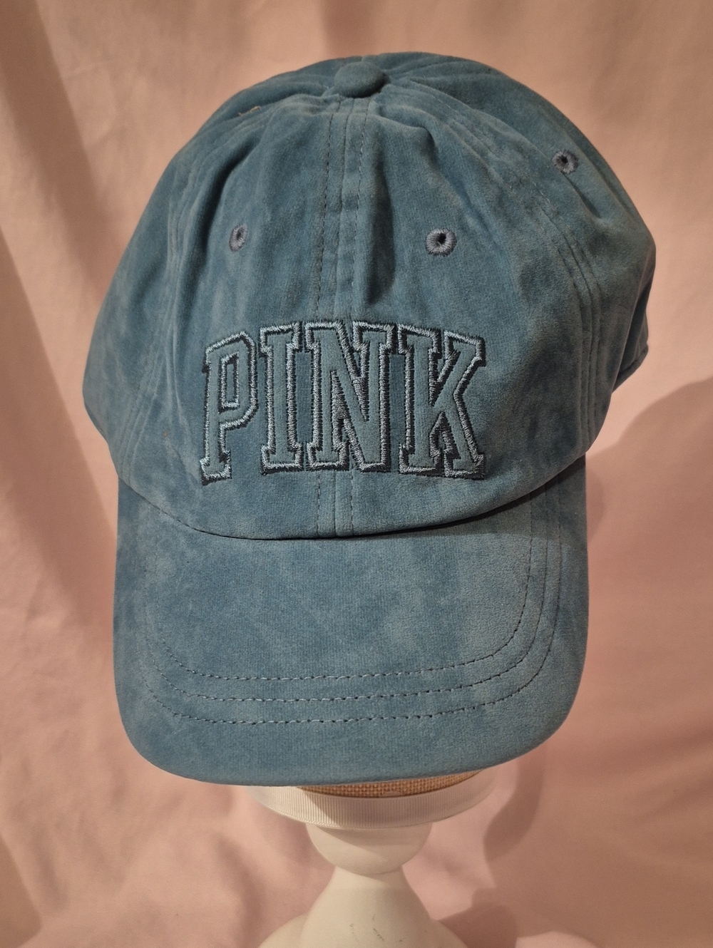 NWOT PINK Victoria's Secret Teal Suede-Effect Baseball Hat